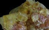 Yellow Cubic Fluorite Crystals - Morocco #37480-1